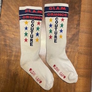 Y2K Vintage Juicy Couture Glam Grunge Star Socks